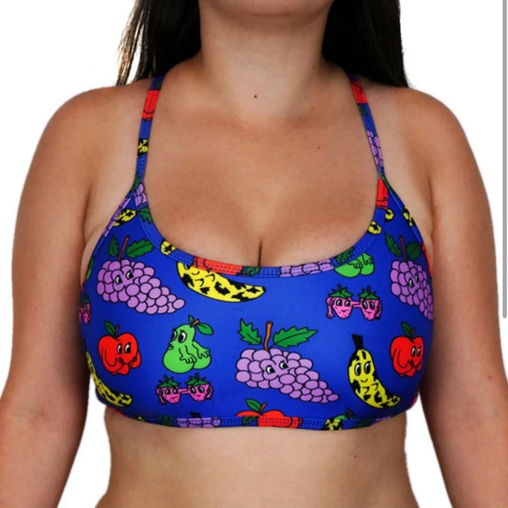 HOAKA X PONY Swimwear Juicy Pony Fruit Bikini Top. Women’s Size Large